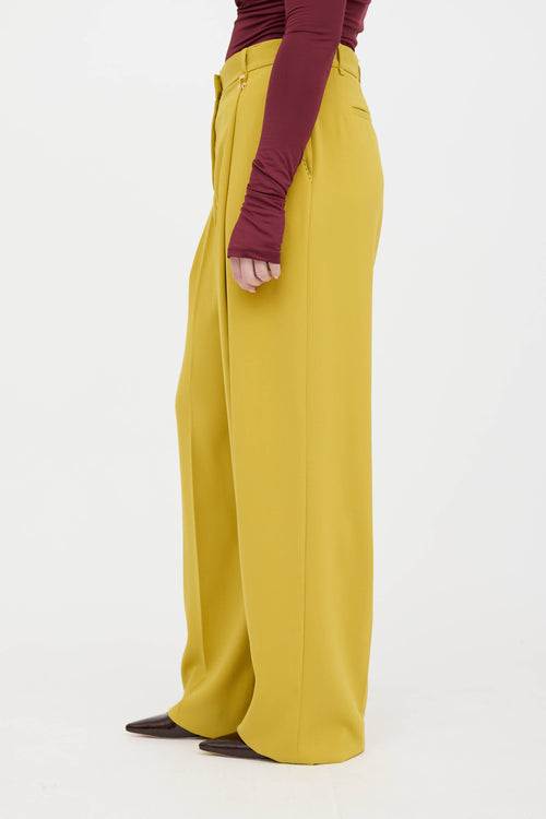 Elisabetta Franchi Straight Leg Pleated Trouser