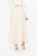 Ellery Beige Gulliver High Waisted Skirt
