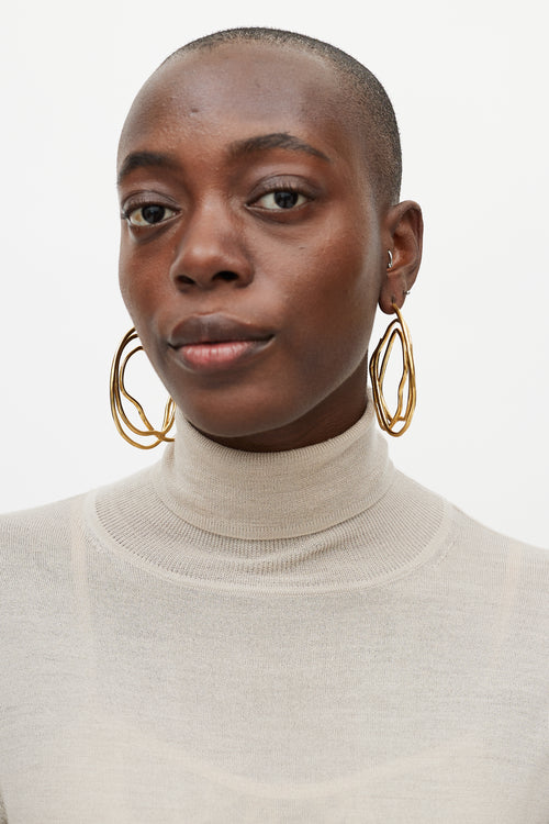 Ellery Swirl Hoop Earrings