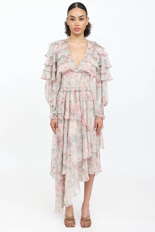 Elliatt Monica Ruffle Maxi Dress