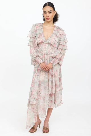 Elliatt Monica Ruffle Maxi Dress