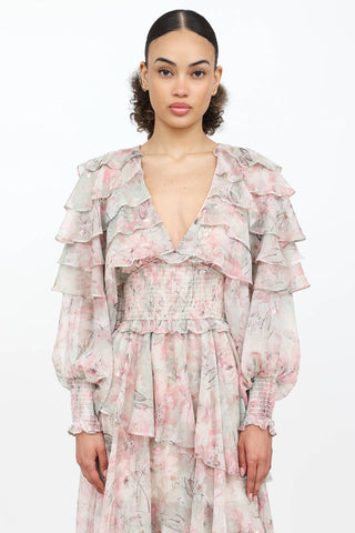 Elliatt Monica Ruffle Maxi Dress