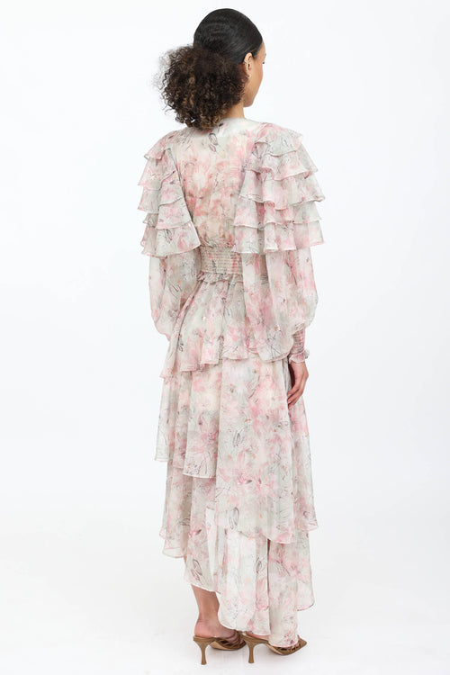 Elliatt Monica Ruffle Maxi Dress