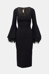Elie Saab FW 2022 Flounce Sleeve Bodycon Dress