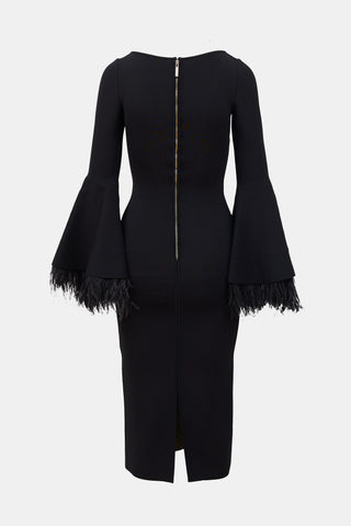 Elie Saab FW 2022 Flounce Sleeve Bodycon Dress