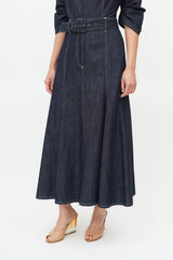 Emilia Wickstead Navy Denim Cut Out Set