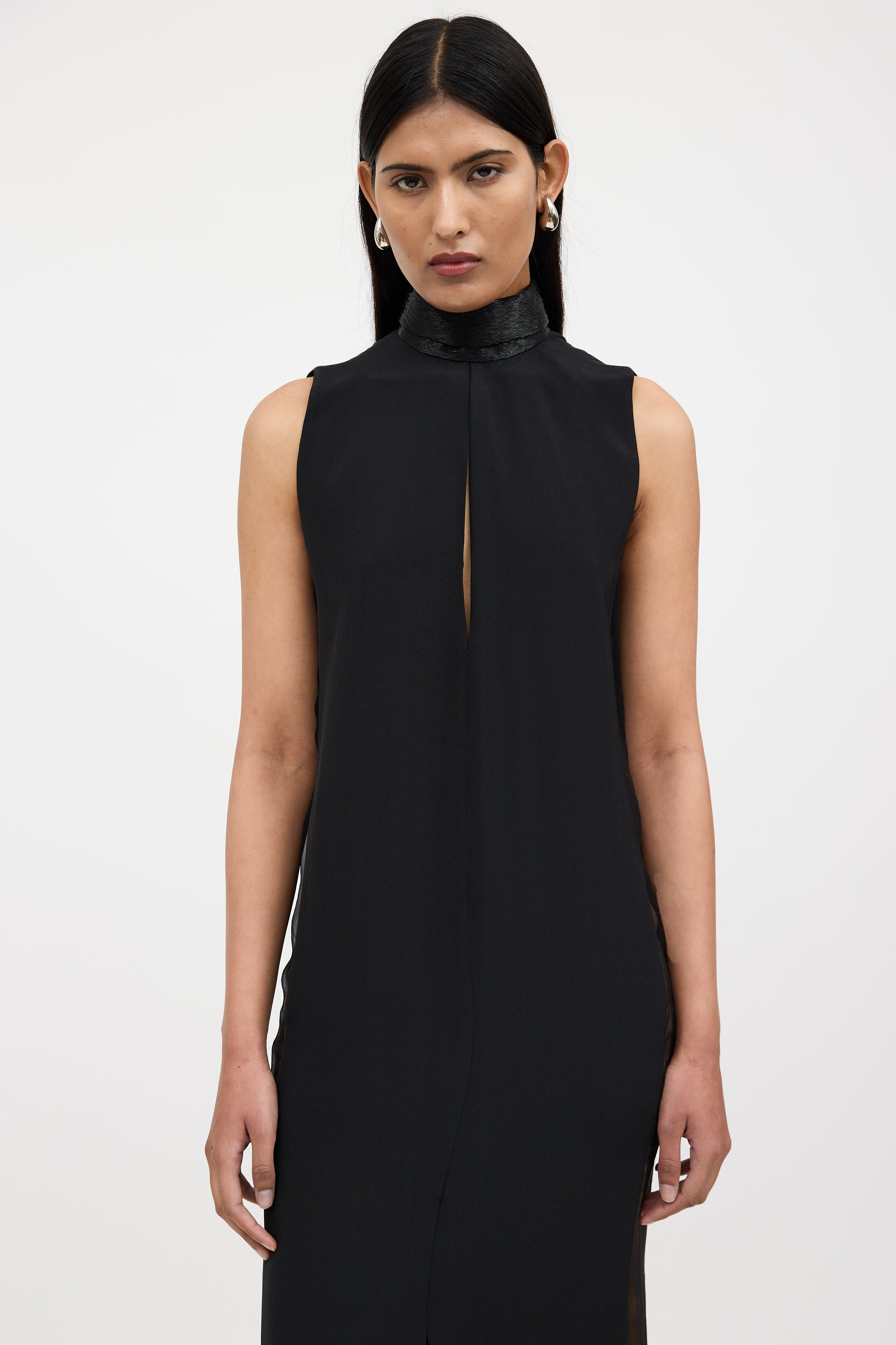 emilio pucci beaded dress EMILIO PUCCI*NUDE LONG SLEEVE GOLD BEADED SKULL FACE DRESS
