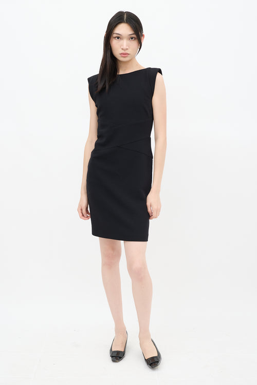 Emilio Pucci Black Wool Panelled Dress