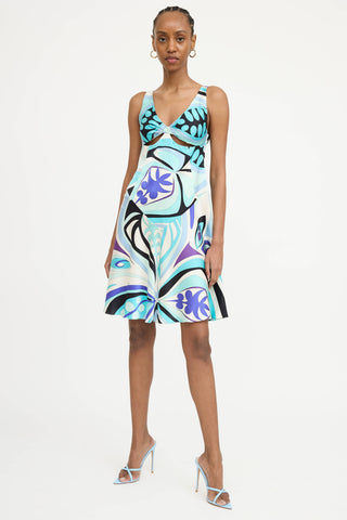 Emilio Pucci Printed Cutout Dress
