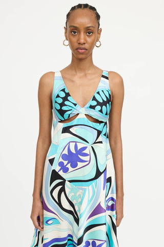 Emilio Pucci Printed Cutout Dress