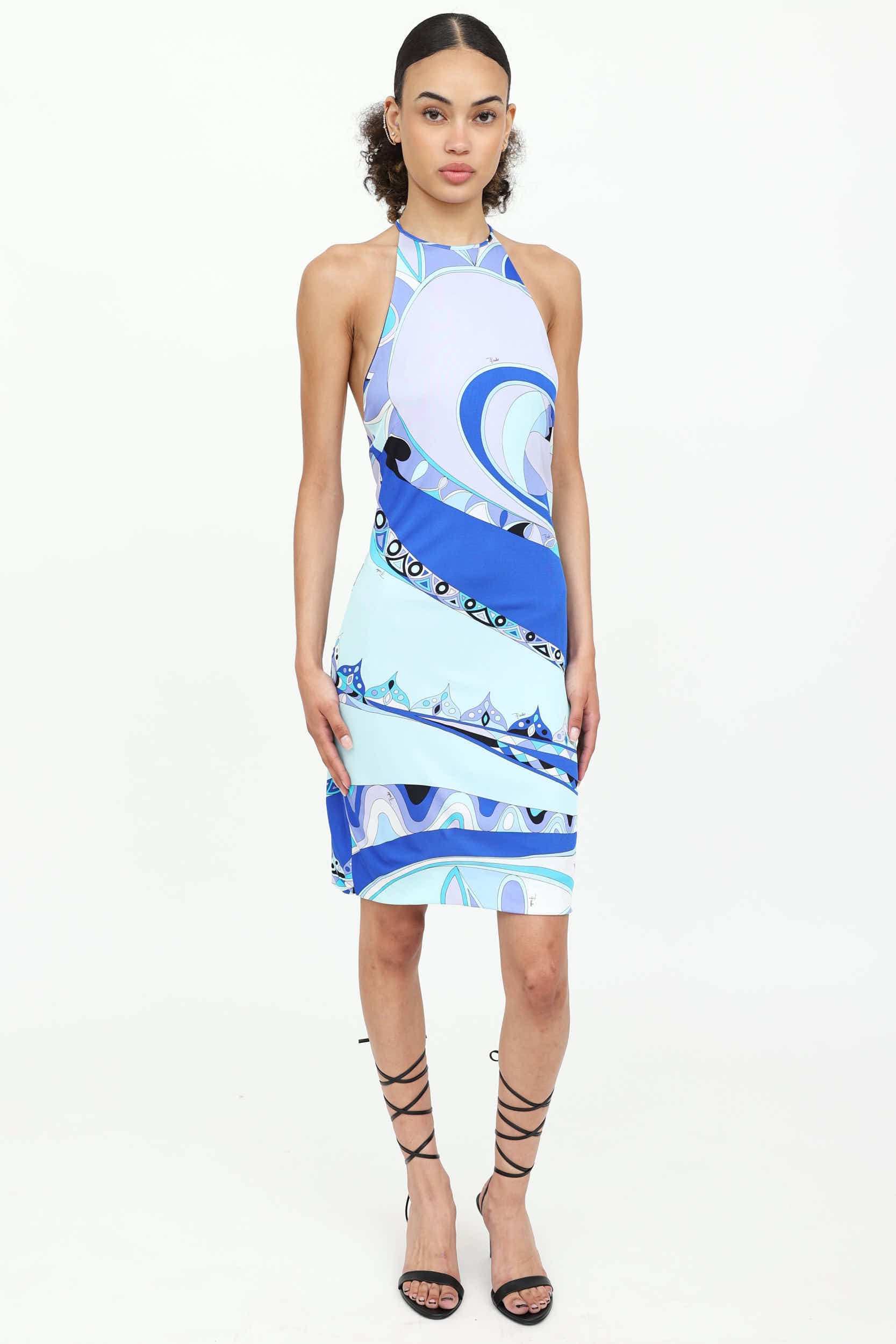 Emilio Pucci // Halter Printed Dress – VSP Consignment