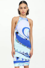 Emilio Pucci Halter Printed Dress