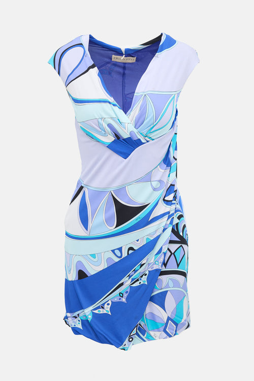 Emilio Pucci Draped Printed Dress