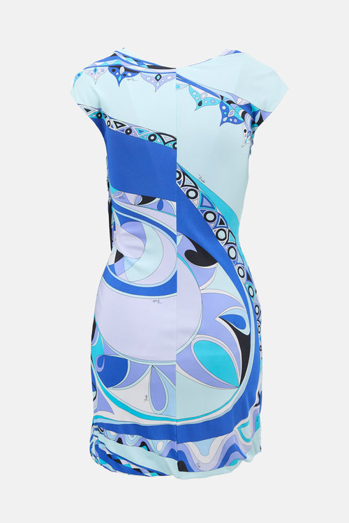 Emilio Pucci Draped Printed Dress