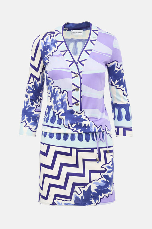 Emilio Pucci Jersey Knit Printed Dress