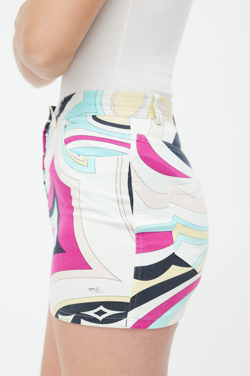 Emilio Pucci Multicolour Print Mini Skirt