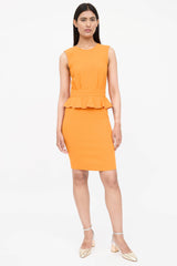 Emilio Pucci Wool Peplum Dress