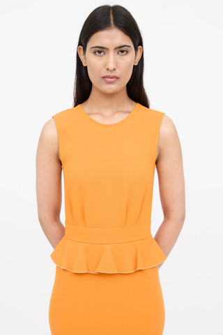 Emilio Pucci Wool Peplum Dress