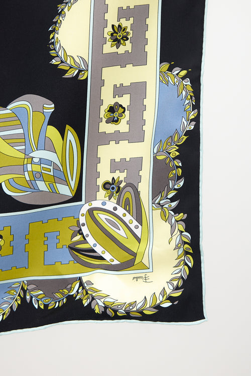 Emilio Pucci Silk Floral Scarf
