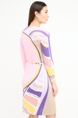 Emilio Pucci Pink & Multi Belted Dress