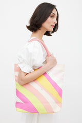 Emilio Pucci Pink & Multicolour Printed Tote Bag