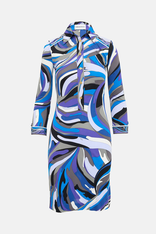 Emilio Pucci Printed Shirt Dress