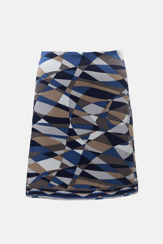 Emilio Pucci Silk Printed Skirt