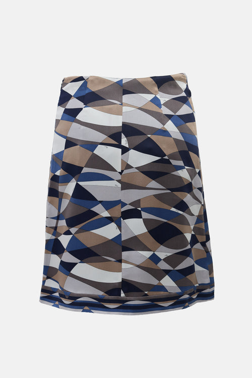 Emilio Pucci Silk Printed Skirt