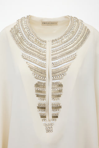 Emilio Pucci Silk & Crystal Tunic