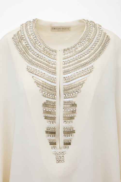 Emilio Pucci Silk & Crystal Tunic