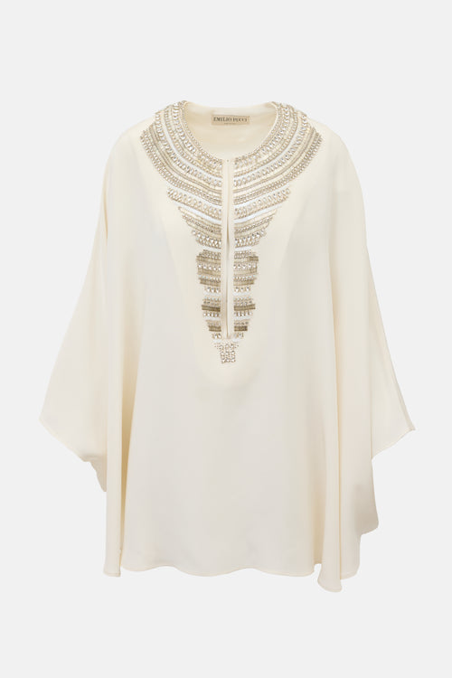 Emilio Pucci Silk & Crystal Tunic