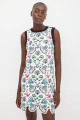 Emilio Pucci White & Multicolour Seashell Shift Dress