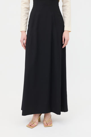 Emilio Pucci Wool & Nylon A-Line Skirt