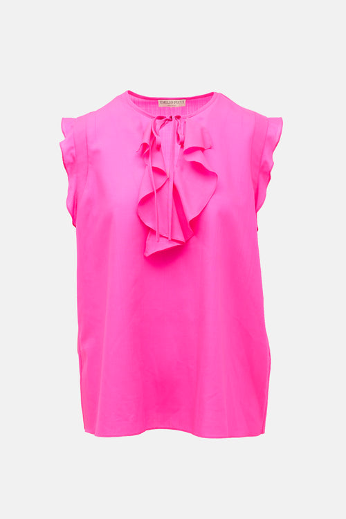 Emilio Pucci Wool Sleeveless Blouse