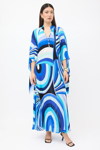 Emilio Pucci Abstract Printed Maxi Dress