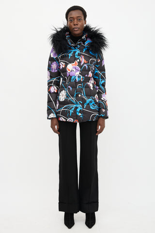Emilio Pucci Down Floral Printed Coat