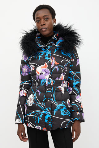 Emilio Pucci Down Floral Printed Coat