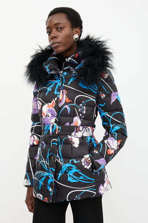 Emilio Pucci Down Floral Printed Coat