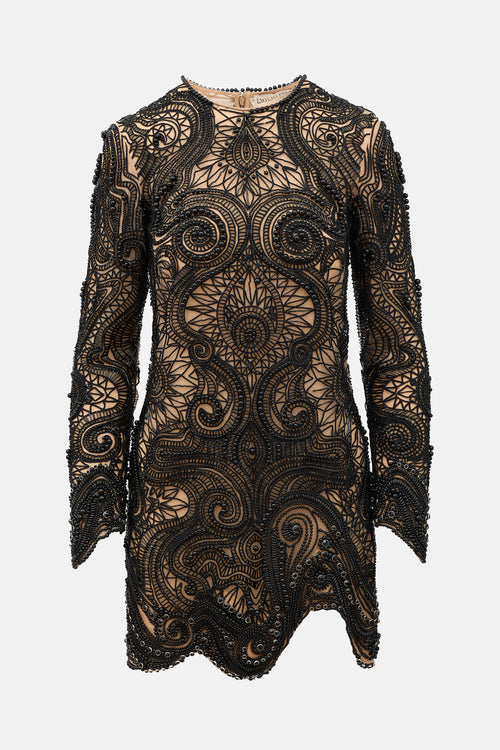 Emilio Pucci Embellished Mini Dress