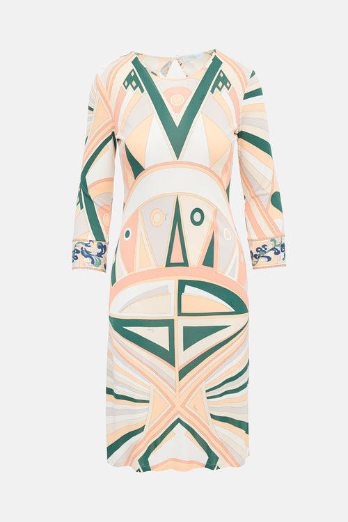 Emilio Pucci Jersey Knit Printed Dress