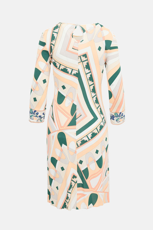 Emilio Pucci Jersey Knit Printed Dress