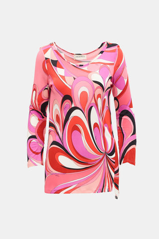 Emilio Pucci Jersey Printed Top