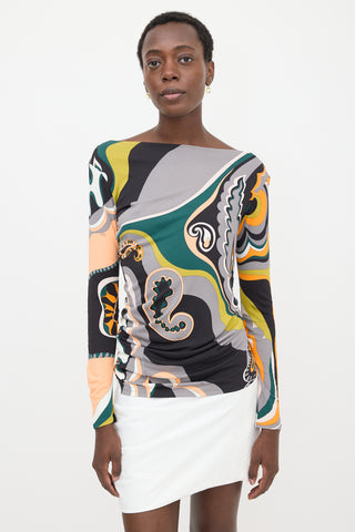 Emilio Pucci Knit Printed Top