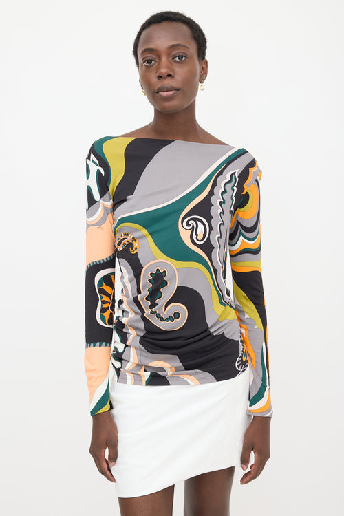 Emilio Pucci Knit Printed Top