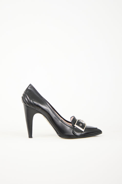 Leather Buckle Pump