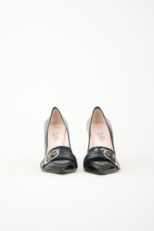 Leather Buckle Pump