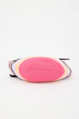 Emilio Pucci Leather & Woven Striped Bag