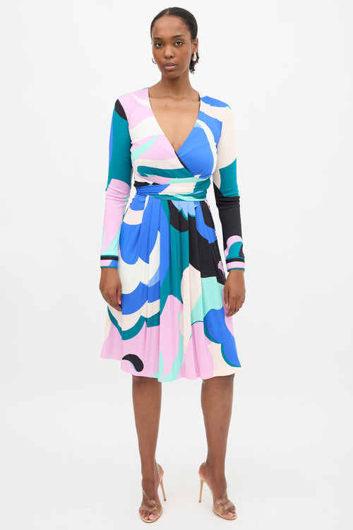 Emilio Pucci Printed Pleat Dress