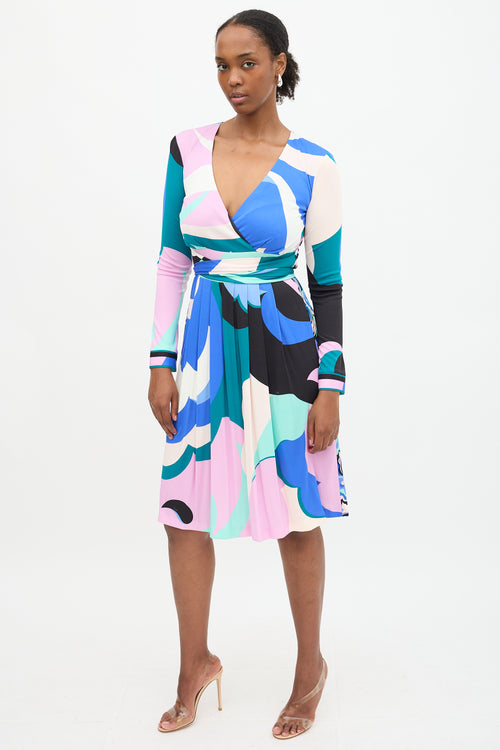 Emilio Pucci Printed Pleat Dress