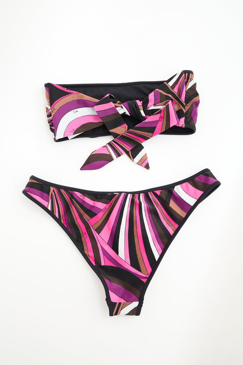 Emilio Pucci Printed Two Piece Swimsuit